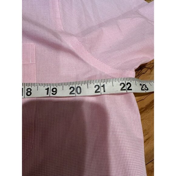 Brooks Brothers 346 Pink‎ Checkered Button down 15 1/2 - Picture 3 of 6